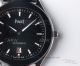 Swiss Replica Piaget Polo 42 MM Black Dial Ceramic Bezel Leather Strap 9015 Automatic Men's Watch (3)_th.jpg